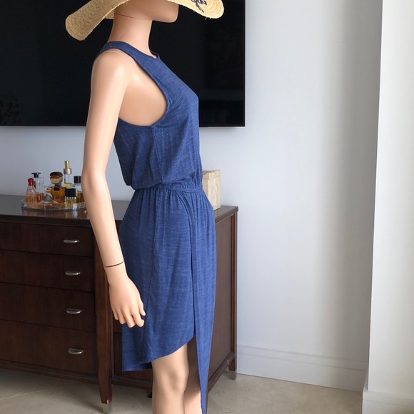 BNWT SPLENDID DENIM COLORED STRETCH JERSEY DRESS - Picture 6 of 9